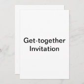 Invitation à se rassembler (Devant / Derrière)