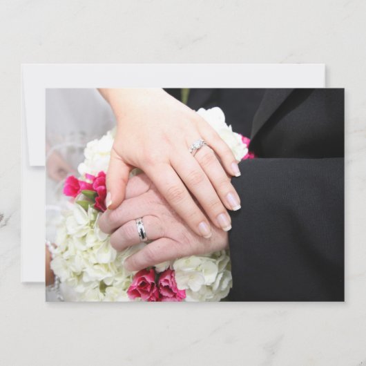 INVITATION À SE TENIR PAR LA MAIN DE LA MARIÉE ET  (Devant)