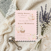 Invitation A Silly Goose is Almost Loose Pink Baby Shower