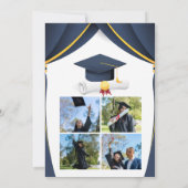Invitation A simple graduation ceremony with four photographs (Dos)