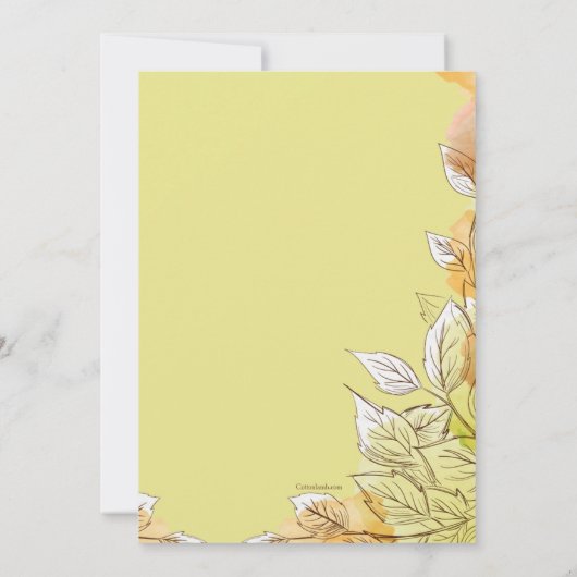 Invitation à six lanternes (Dos)