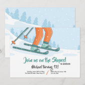 Invitation à skier sur les pistes (Devant / Derrière)
