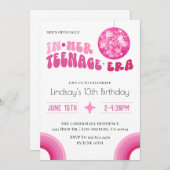 Invitation À son âge d'adolescence Anniversaire Super (Devant / Derrière)