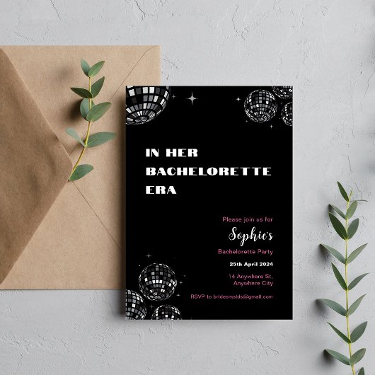 Invitation A Son Époque Bachelorette