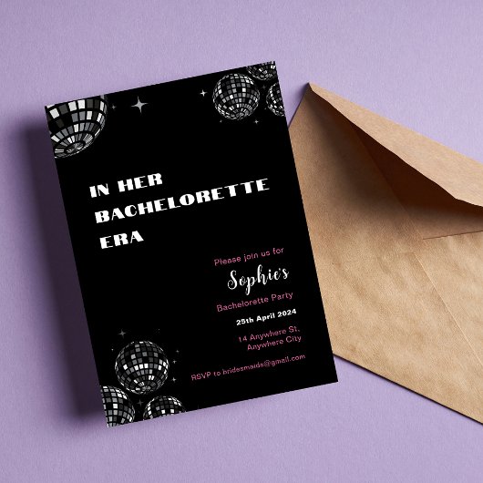 Invitation A Son Époque Bachelorette