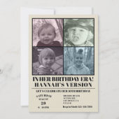 Invitation A Son Ère D'Anniversaire Photo Eras Anniversaire (Devant)