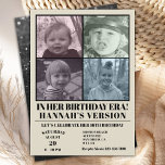 Invitation A Son Ère D'Anniversaire Photo Eras Anniversaire<br><div class="desc">Dans Son Anniversaire Photo Eras Anniversaire Invitation De Fête. This In Her Birthday Era Photo Eras Birthday Party Invitation est le moyen idéal pour les amis et la famille invitations à la célébration de votre anniversaire.</div>