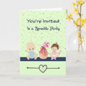 Invitation à Sprinkle Party (Fleur jaune)