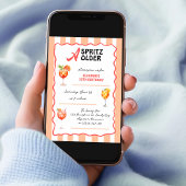 Invitation A Spritz Older Any Age Cocktail Birthday Party