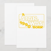 Invitation A Star Was Born 1990 30 th Birthday Gift (Devant / Derrière)