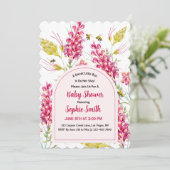 Invitation A Sweet Little Bee Is On Her Way (Debout devant)