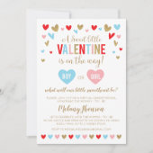 Invitation A Sweet little VALENTINE Gender Reveal (Devant)
