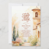 Invitation A Taste of Italy Italian Bridal Shower (Devant)