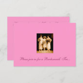 Invitation à thé des serveuses d'épouse (Devant / Derrière)