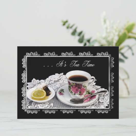 INVITATION À THÉ - TEA HEURE (Debout devant)