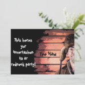 Invitation à thème amusante de la fête Redneck (Debout devant)