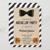 Invitation à thème Bachelore (Devant / Derrière)