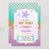 Invitation à thème de la douche Starfish (Devant / Derrière)