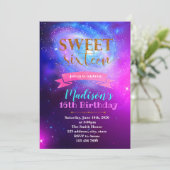 Invitation à thème de la fête de galaxie spirale (Debout devant)