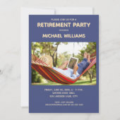 Invitation à thème de la partie de retraite (Devant)