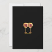 Invitation À Thème De Vin Élégante Du Parti De L'E (Dos)