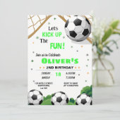 Invitation à thème du 2e anniversaire de football (Debout devant)