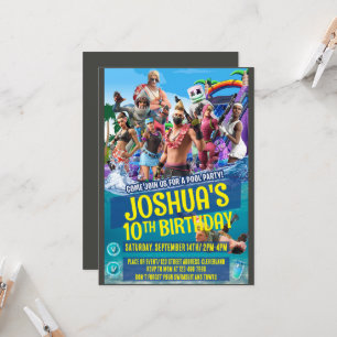 Invitation à thème du jeu