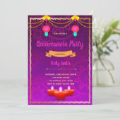 Invitation à thème du parti indien (Debout devant)