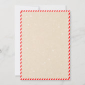 Invitation à thème du train de Noël (Dos)