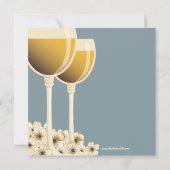Invitation À Thème Du Vin Wedding shower En Couple (Dos)