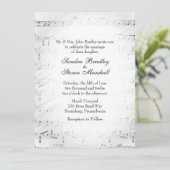 Invitation à thème Mariage de la musique de feuill (Debout devant)