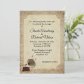 Invitation à thème Mariage de musique antique (Debout devant)