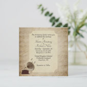 Invitation à thème Mariage de musique antique (Debout devant)