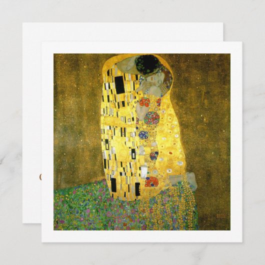 Invitation à thème Mariage Kiss (Devant / Derrière)