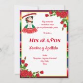 Invitation à thème mexicaine (Devant)