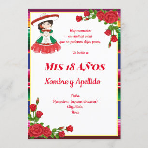 Invitation à thème mexicaine