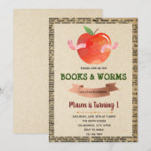 Invitation à thème pour les vers de livre (Devant / Derrière)