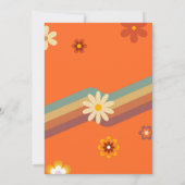 Invitation à thème rétro les années 70 puissance d (Dos)