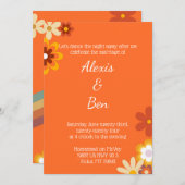 Invitation à thème rétro les années 70 puissance d (Devant / Derrière)