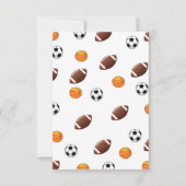 Invitation à thème sportif (Devant)