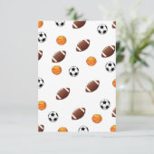 Invitation à thème sportif (Debout devant)