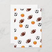 Invitation à thème sportif (Devant / Derrière)