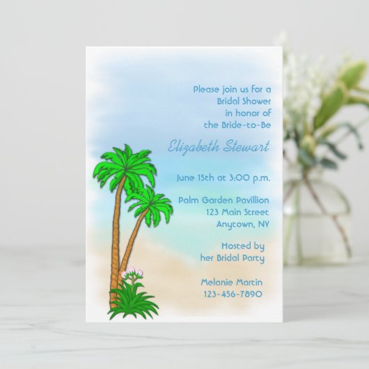 Invitation à thème tropical (Debout devant)