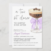 Invitation A Tini Bit Closer Bow Espresso Martini Bridal (Devant)