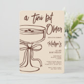 Invitation A Tini Bit Older Espresso Martini 21st Birthday (Debout devant)