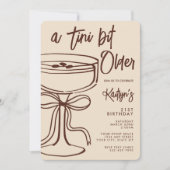 Invitation A Tini Bit Older Espresso Martini 21st Birthday (Devant)
