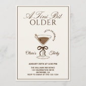 Invitation A Tini Bit Older Espresso Martini 30th Birthday (Devant)