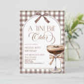 Invitation A Tini Bit Older Expresso Martini Birthday Party (Debout devant)