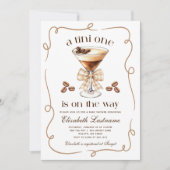 Invitation A Tini One Espresso Martini Baby Shower (Devant)