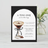 Invitation A Tini One Is on the Way Photo Couples Shower  (Debout devant)